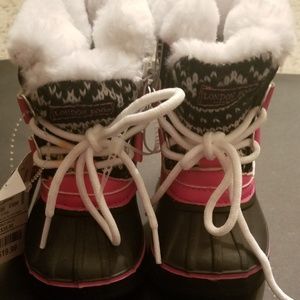 London Fog Rain boots.